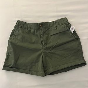 Green Chino Shorts